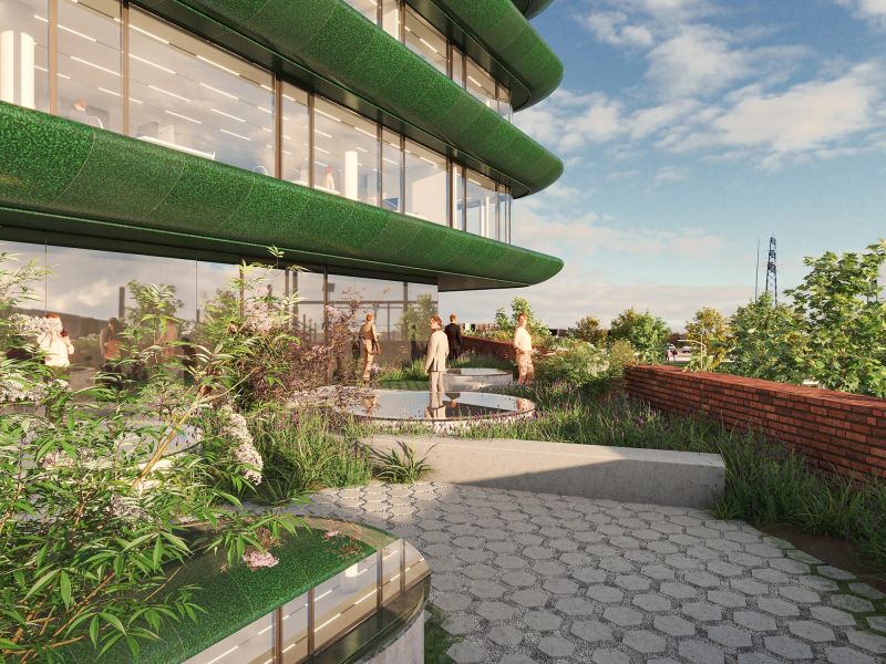  Stad krijgt giga en groen kantoorgebouw: Ohm 