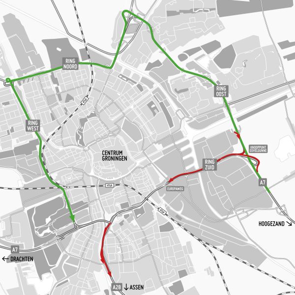 Video | A28 richting Assen drie weekenden dicht
